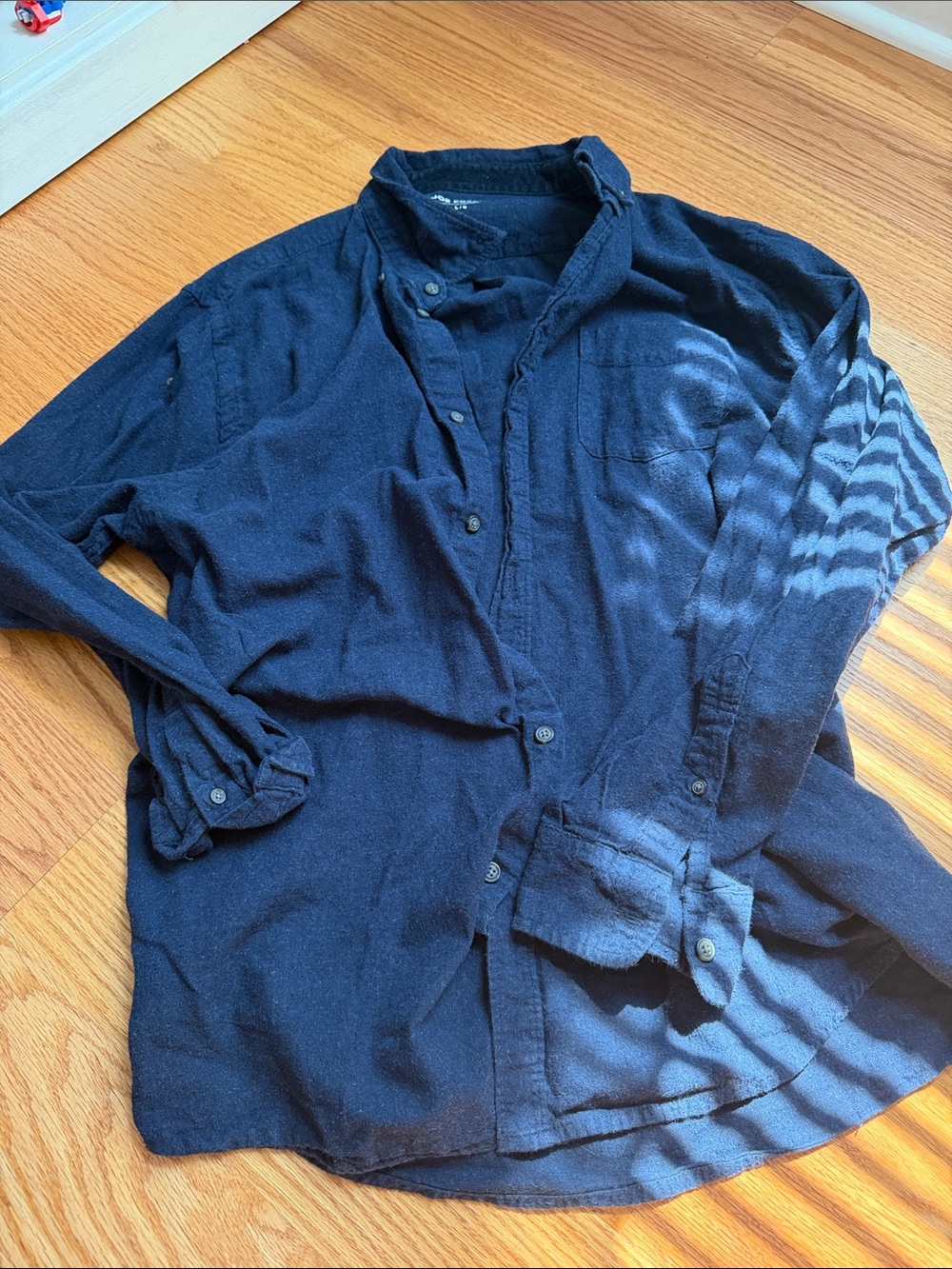 Joe Fresh Navy Blue Casual Button-Down Shirt